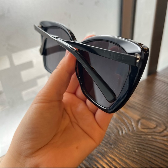 DIFF Eyewear Black Sunglasses BECKY II BK-GR30P PRC! - Picture 4 of 11